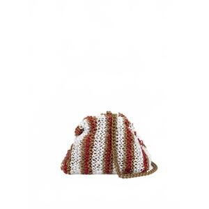 NEW MARIA LA ROSA women's mini game bucaneve bag in stripe white